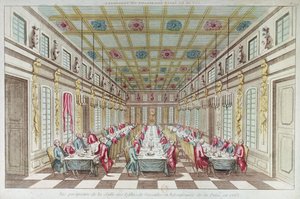1763年の終戦、平和を記念してベルサイユ宮殿で行われたごちそう、1763年